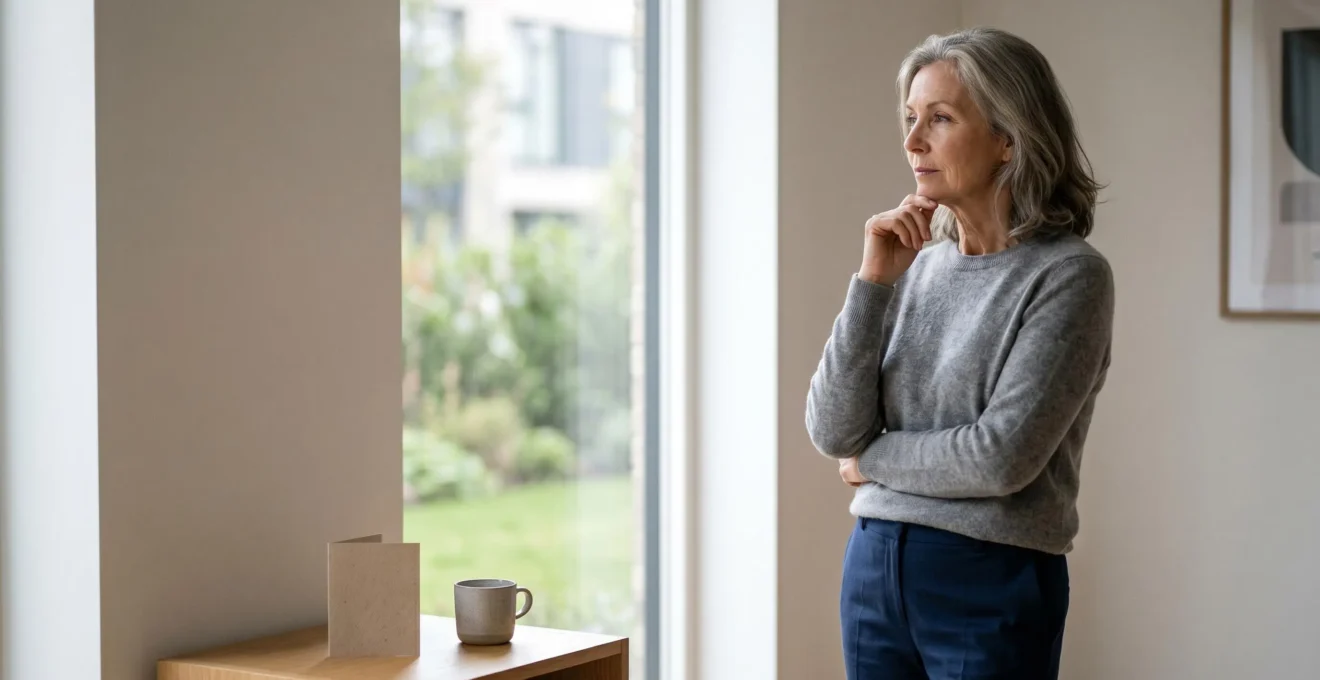Mature adult considering vaccine decision, representing proactive health investment before age 70